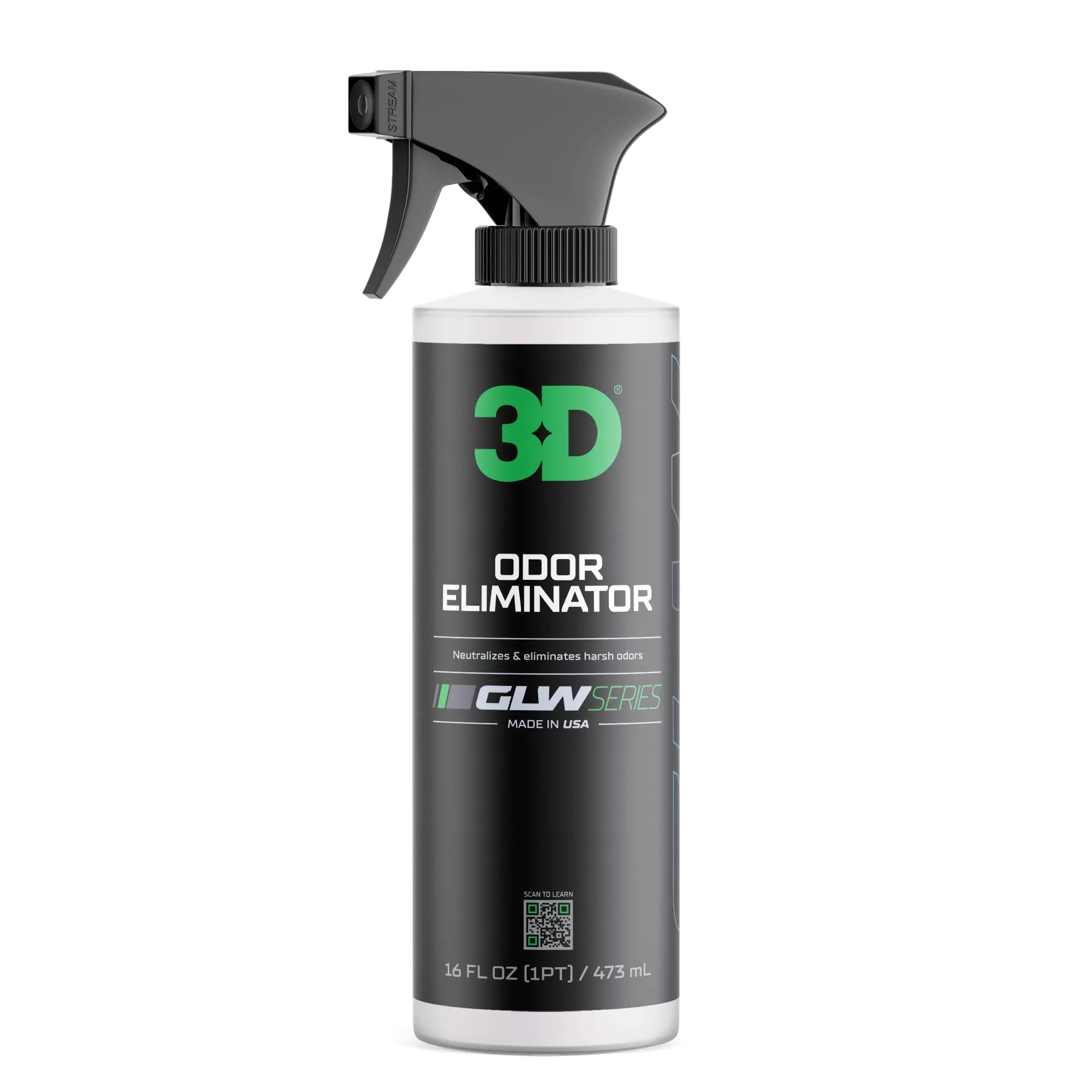 3D Odor Eliminator GLW Series | Ultra Powerful Air Freshener | Long Lasting Odor Relief | Neutralizes Unwanted Smells | Fresh Scent | DIY Car Detailing | 16 oz